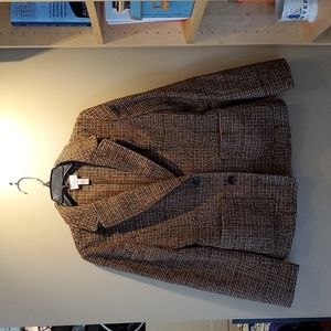 Brown tweed blazer